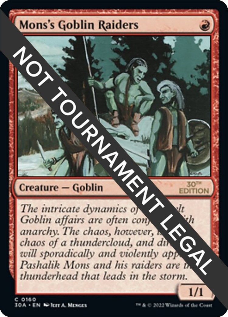 Image for Mons's Goblin Raiders (30th Anniversary Edition) (160) - Magic: The Gathering