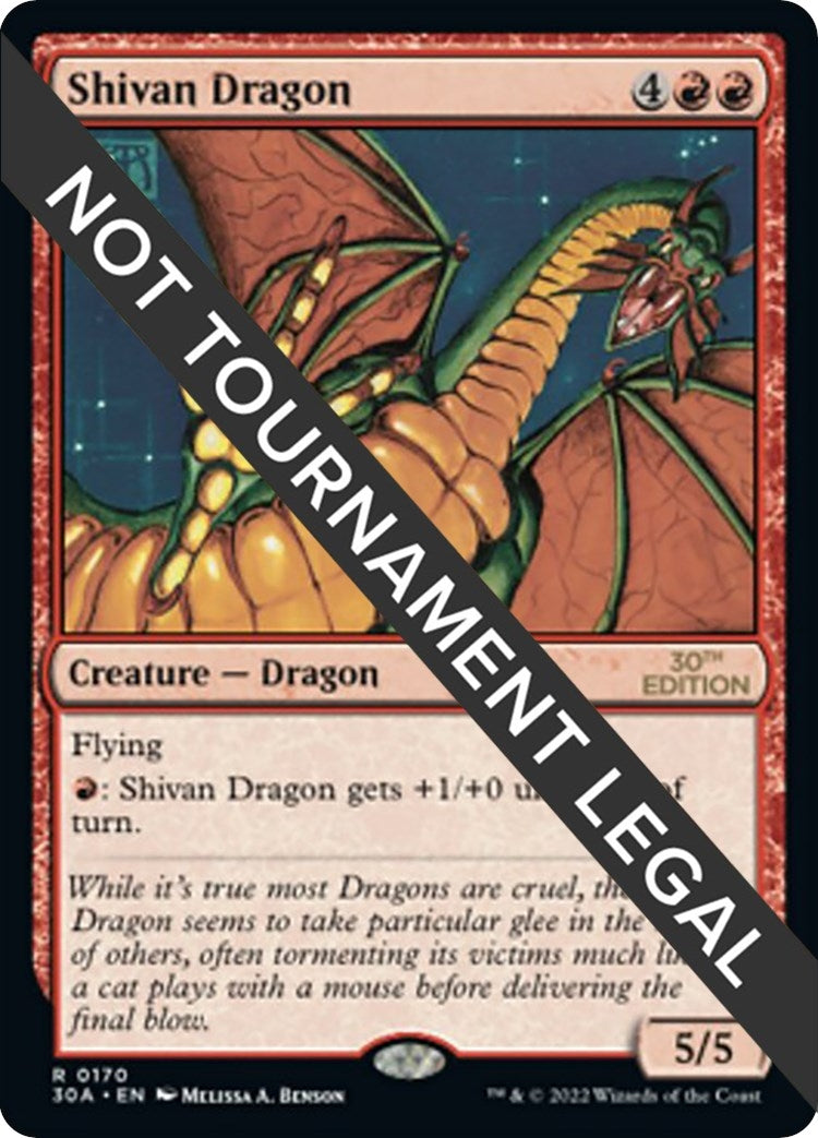 Image for Shivan Dragon (30th Anniversary Edition) (170) - Magic: The Gathering