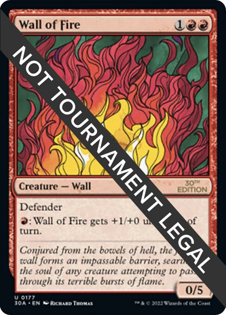 Image for Wall of Fire (30th Anniversary Edition) (177) - Magic: The Gathering