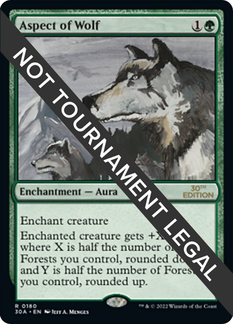 Image for Aspect of Wolf (30th Anniversary Edition) (180) - Magic: The Gathering