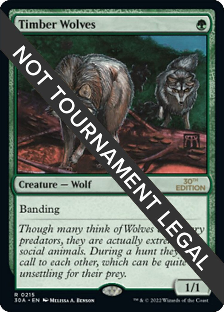 Image for Timber Wolves (30th Anniversary Edition) (215) - Magic: The Gathering