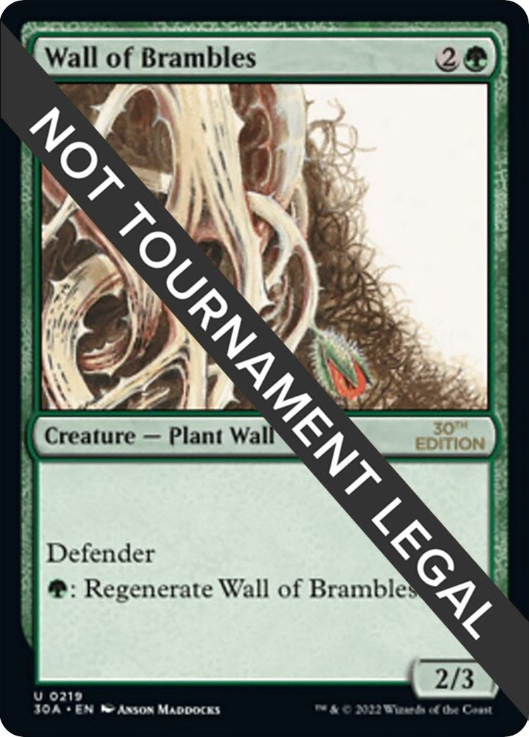Image for Wall of Brambles (30th Anniversary Edition) (219) - Magic: The Gathering