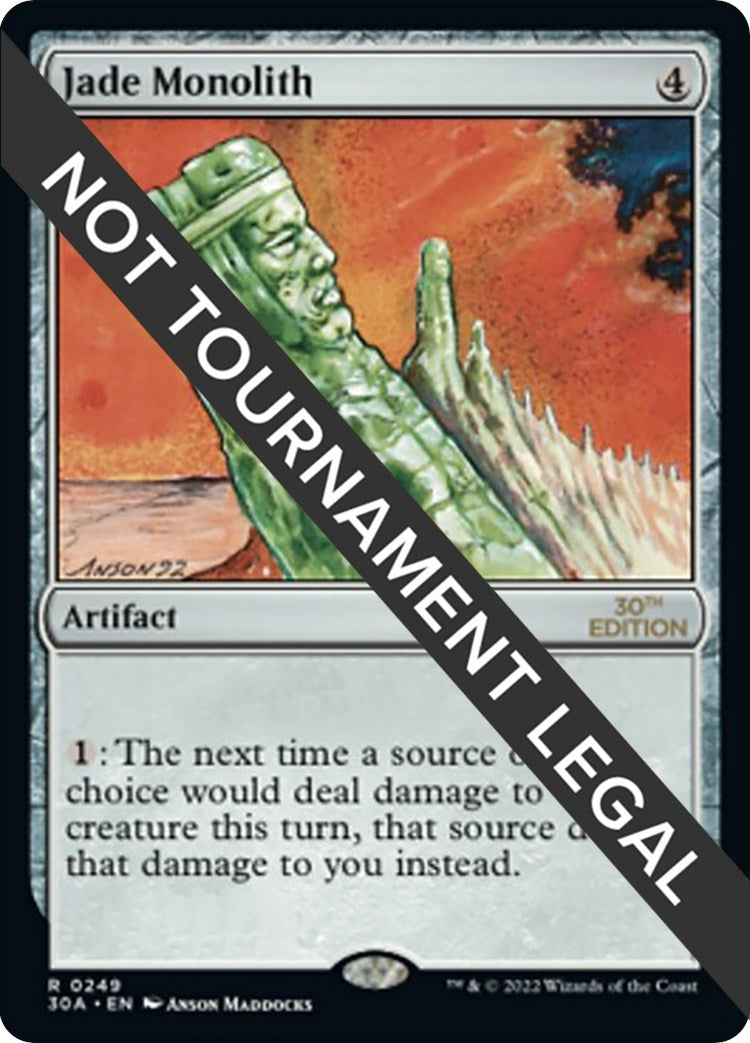 Image for Jade Monolith (30th Anniversary Edition) (249) - Magic: The Gathering