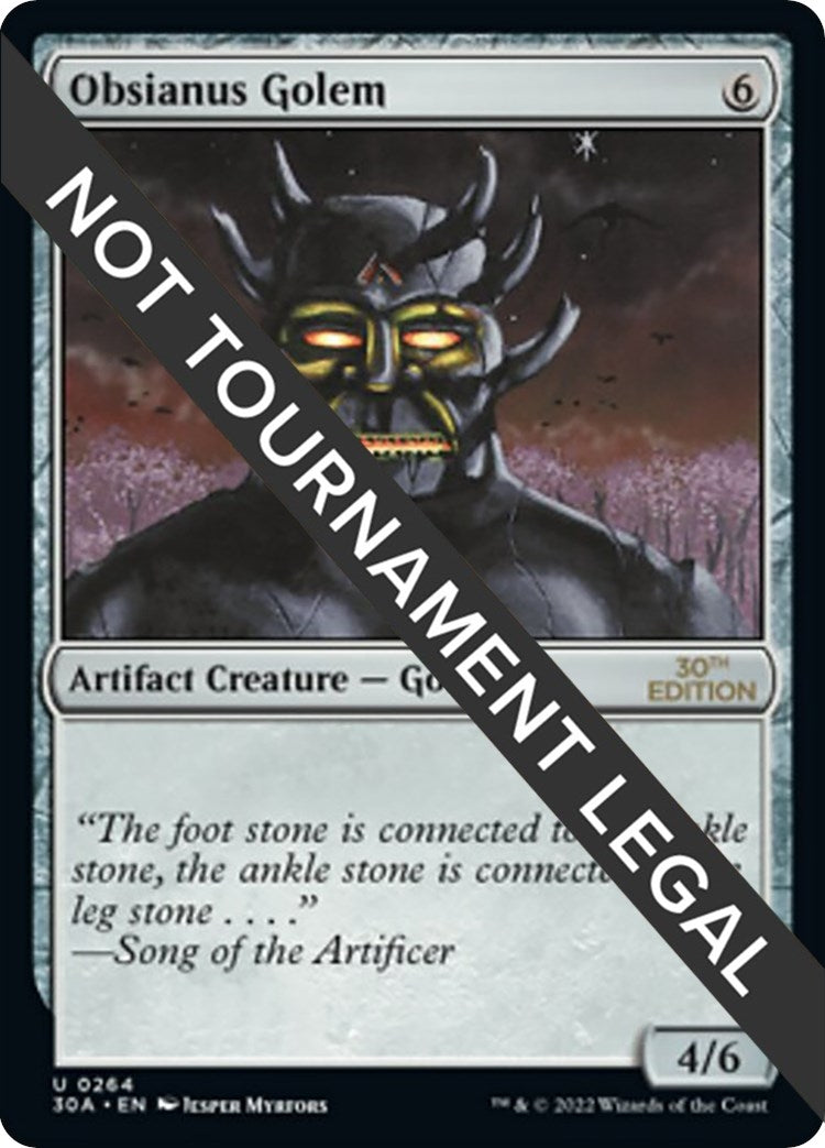 Image for Obsianus Golem (30th Anniversary Edition) (264) - Magic: The Gathering