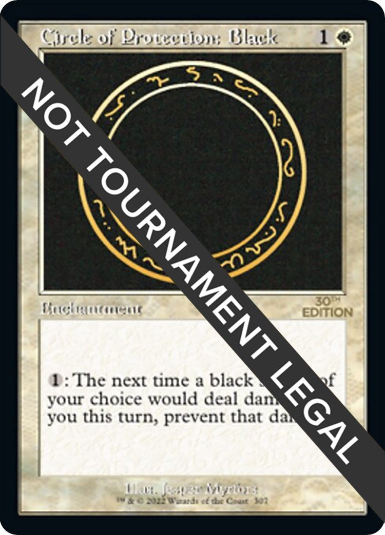 Image for Circle of Protection: Black (Retro Frame) (30th Anniversary Edition) (307) - Magic: The Gathering