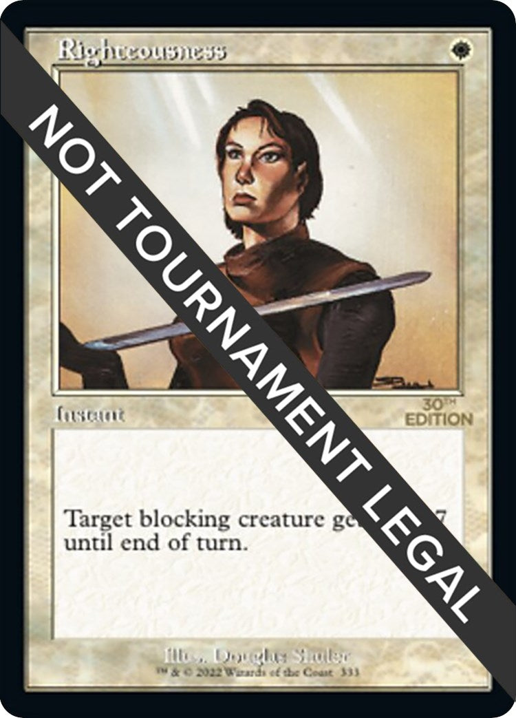 Image for Righteousness (Retro Frame) (30th Anniversary Edition) (333) - Magic: The Gathering