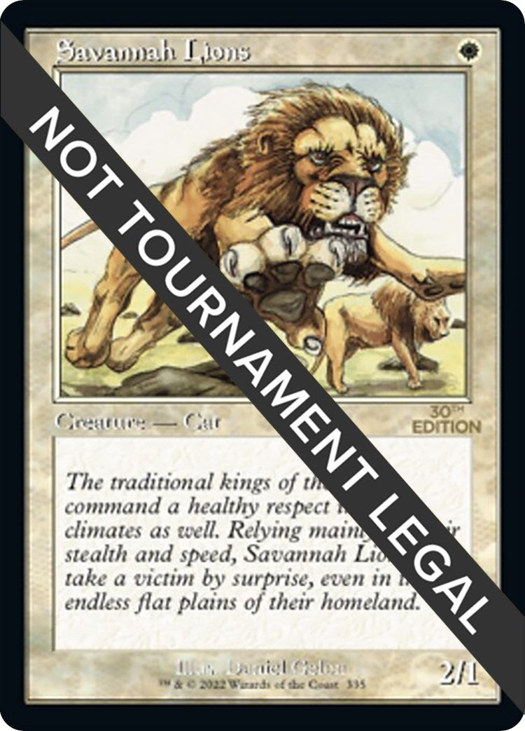 Image for Savannah Lions (Retro Frame) (30th Anniversary Edition) (335) - Magic: The Gathering