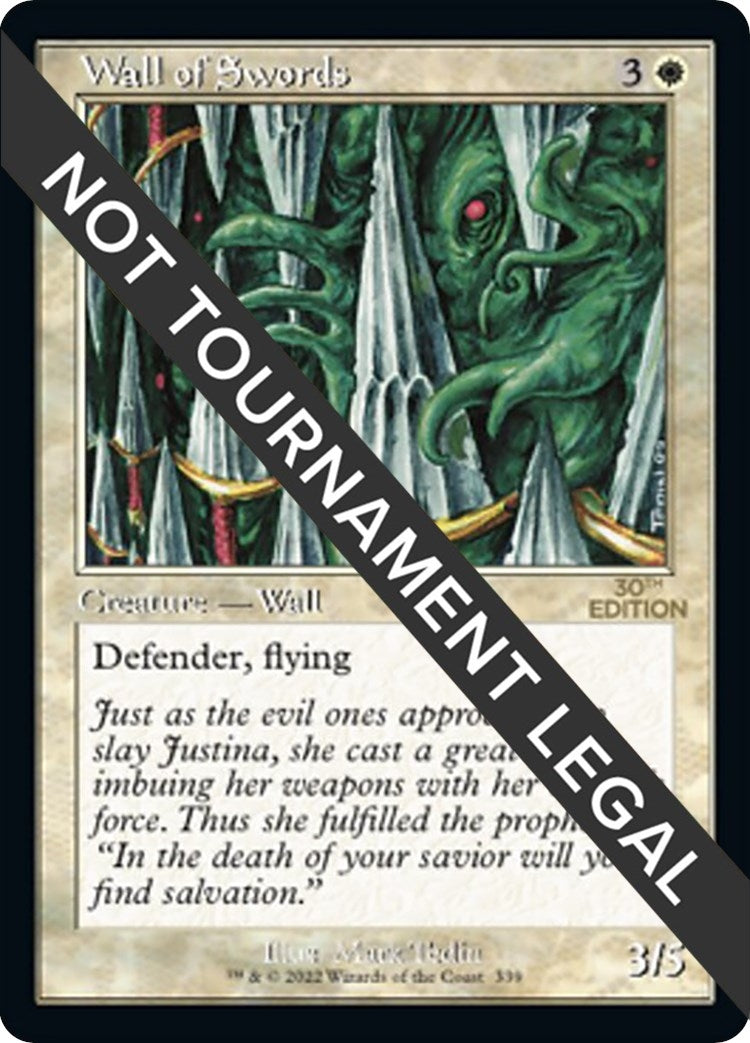Image for Wall of Swords (Retro Frame) (30th Anniversary Edition) (339) - Magic: The Gathering