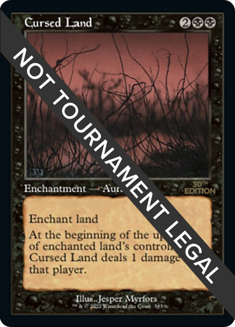 Image for Cursed Land (Retro Frame) (30th Anniversary Edition) (393) - Magic: The Gathering