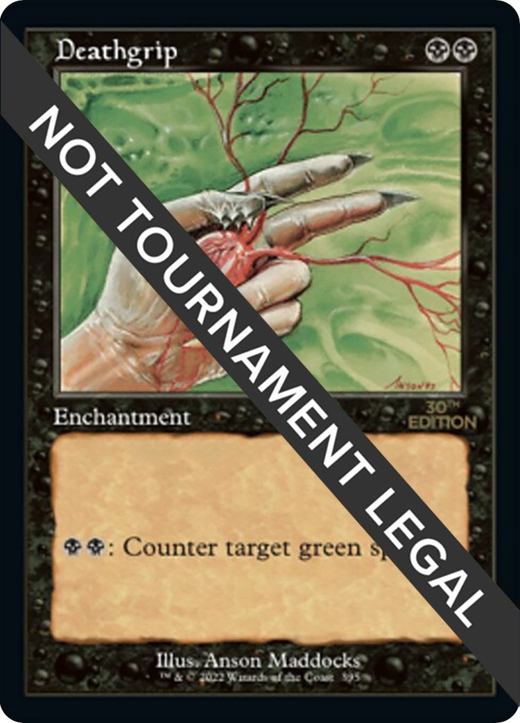 Image for Deathgrip (Retro Frame) (30th Anniversary Edition) (395) - Magic: The Gathering