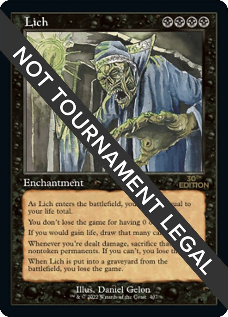 Image for Lich (Retro Frame) (30th Anniversary Edition) (407) - Magic: The Gathering