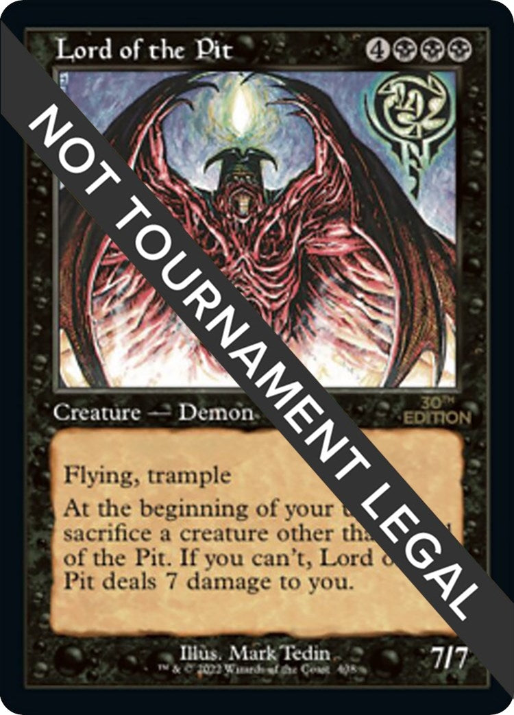 Image for Lord of the Pit (Retro Frame) (30th Anniversary Edition) (408) - Magic: The Gathering