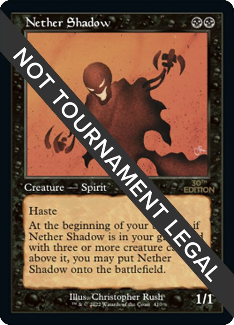 Image for Nether Shadow (Retro Frame) (30th Anniversary Edition) (410) - Magic: The Gathering