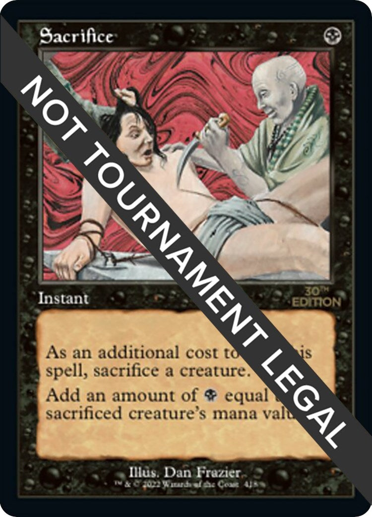 Image for Sacrifice (Retro Frame) (30th Anniversary Edition) (418) - Magic: The Gathering