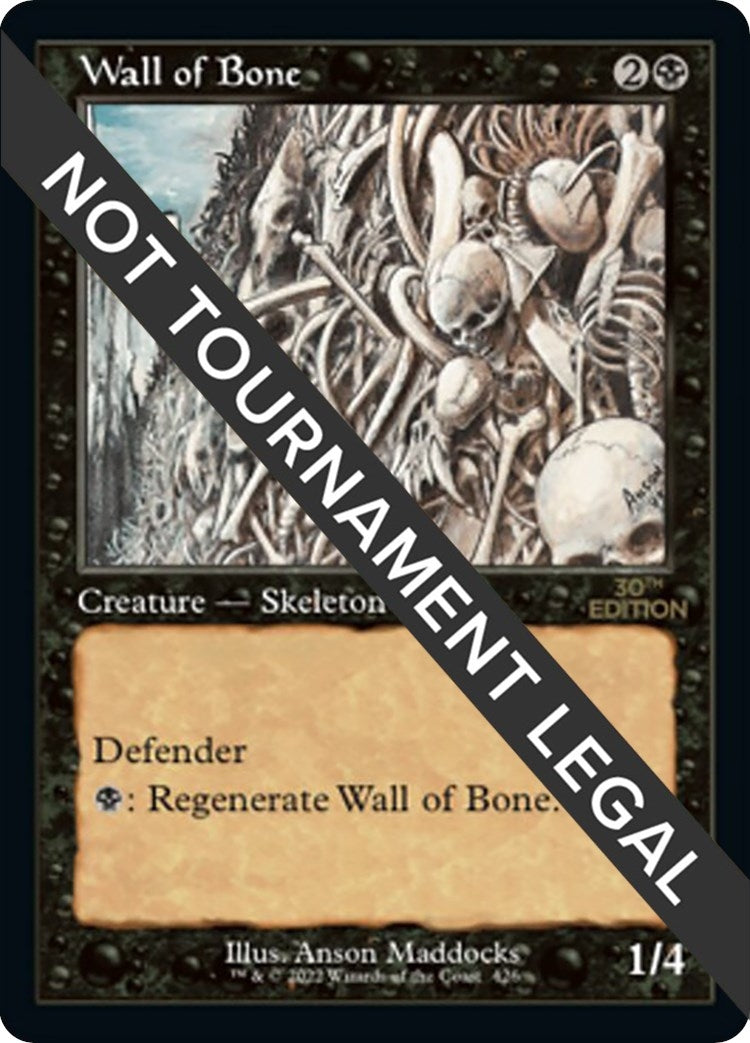 Image for Wall of Bone (Retro Frame) (30th Anniversary Edition) (426) - Magic: The Gathering