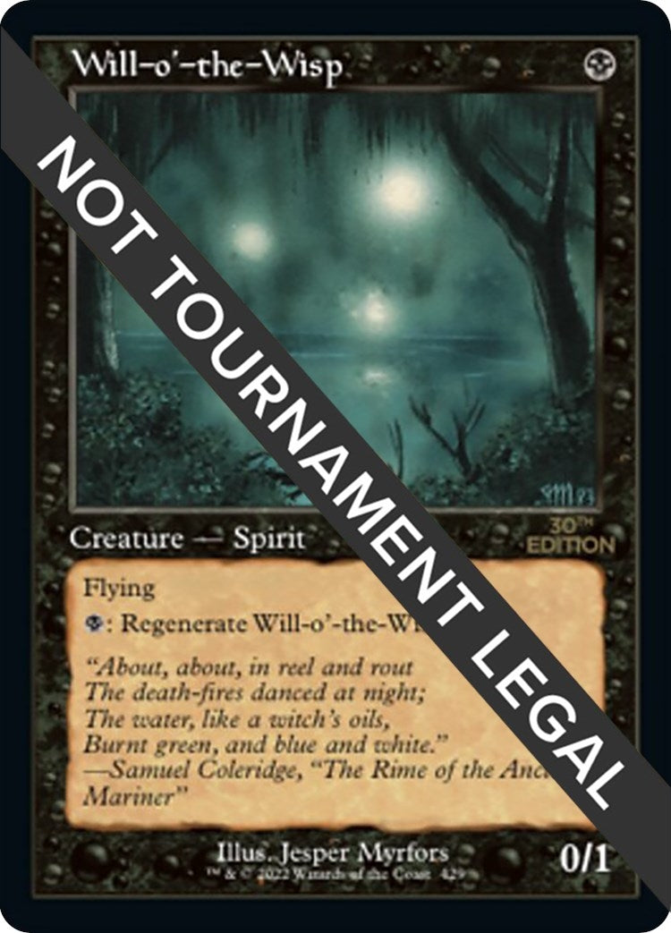 Image for Will-o'-the-Wisp (Retro Frame) (30th Anniversary Edition) (429) - Magic: The Gathering