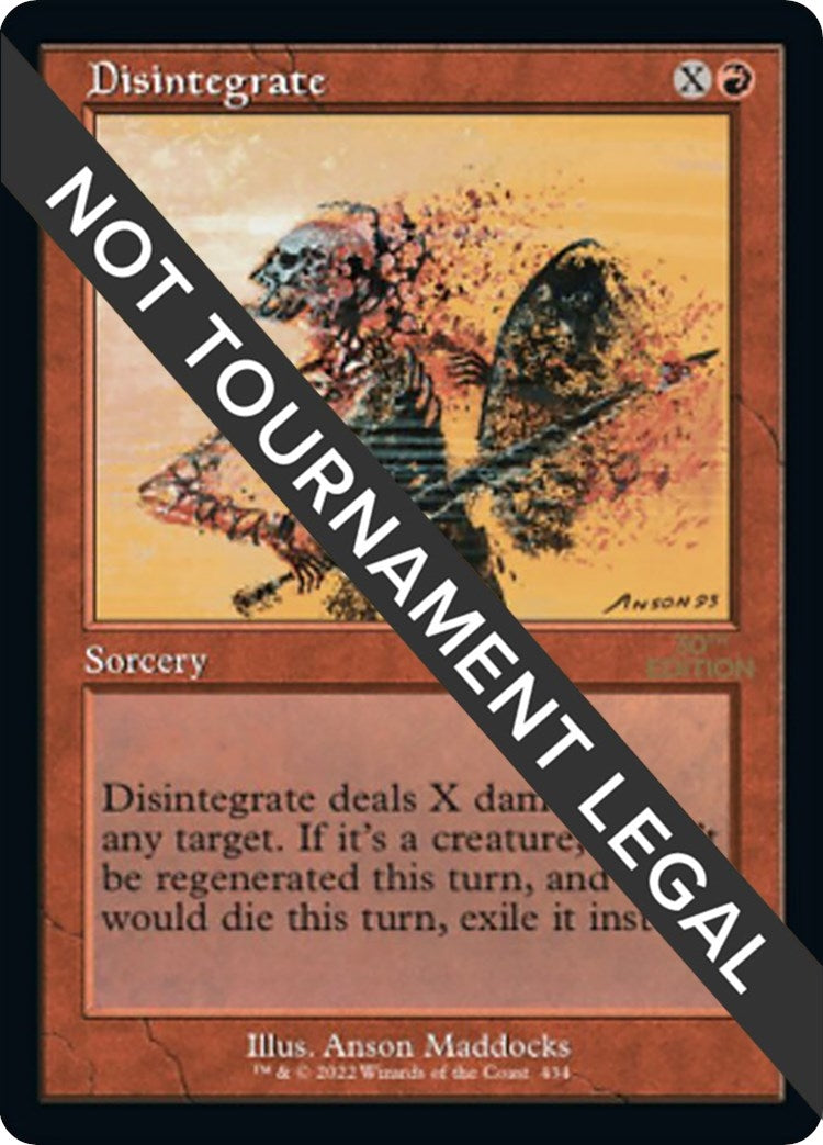 Image for Disintegrate (Retro Frame) (30th Anniversary Edition) (434) - Magic: The Gathering