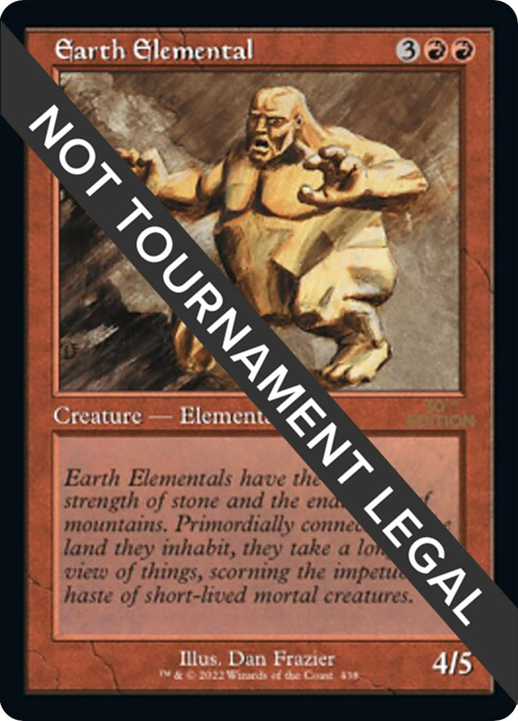 Image for Earth Elemental (Retro Frame) (30th Anniversary Edition) (438) - Magic: The Gathering