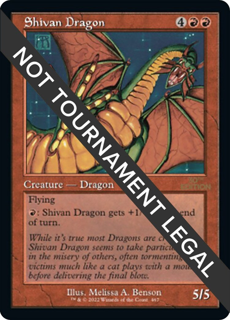 Image for Shivan Dragon (Retro Frame) (30th Anniversary Edition) (467) - Magic: The Gathering