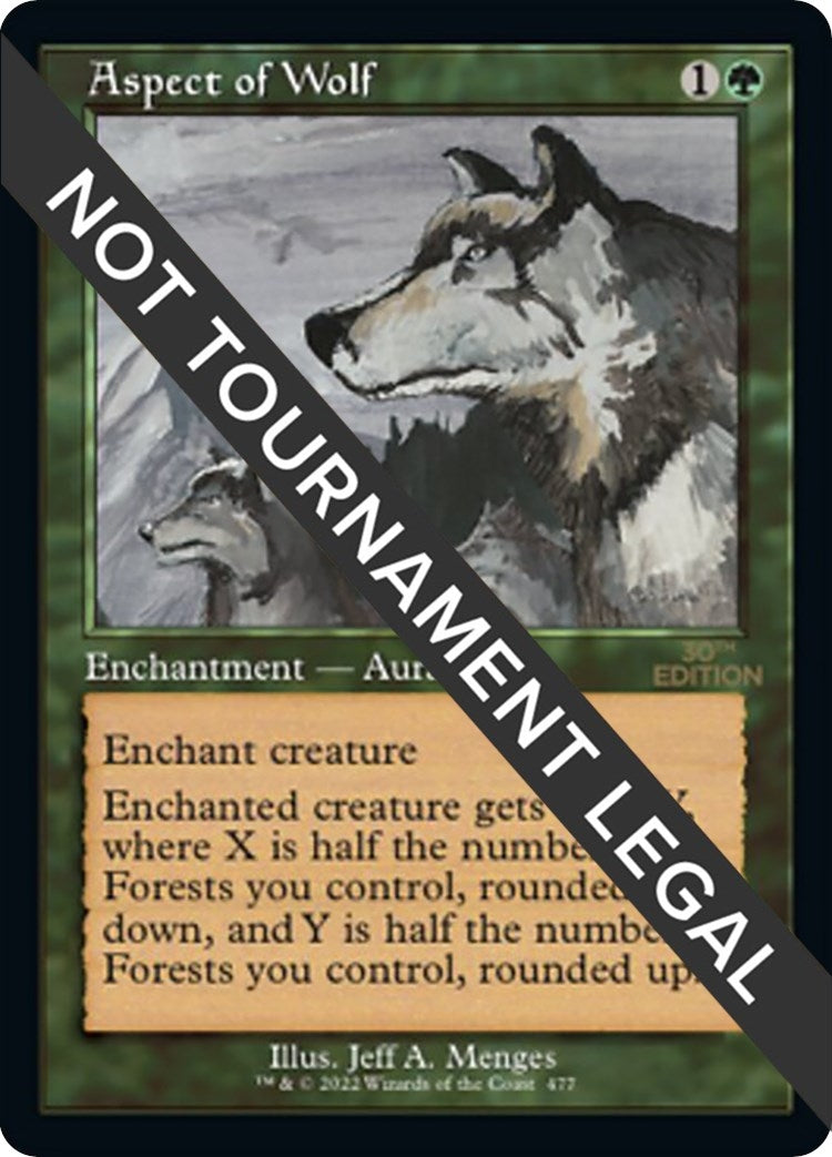 Image for Aspect of Wolf (Retro Frame) (30th Anniversary Edition) (477) - Magic: The Gathering