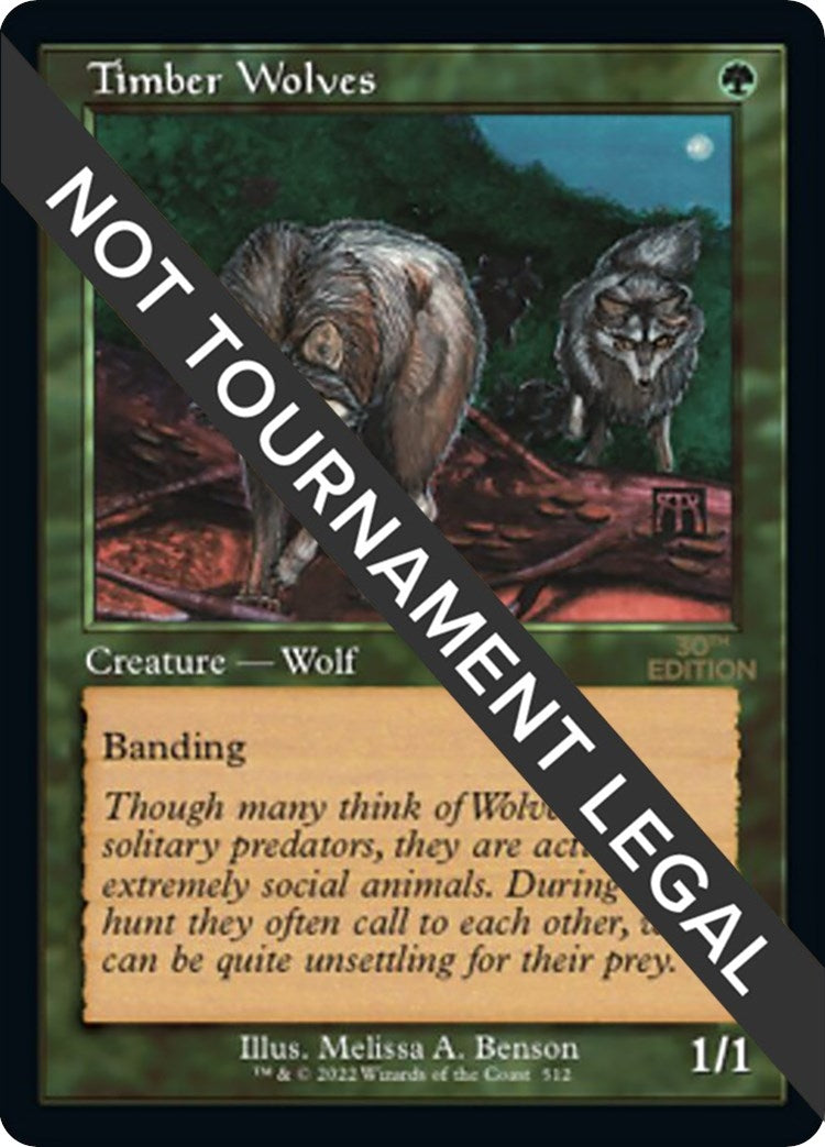 Image for Timber Wolves (Retro Frame) (30th Anniversary Edition) (512) - Magic: The Gathering