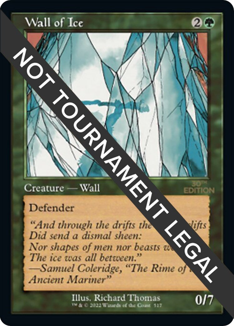 Image for Wall of Ice (Retro Frame) (30th Anniversary Edition) (517) - Magic: The Gathering