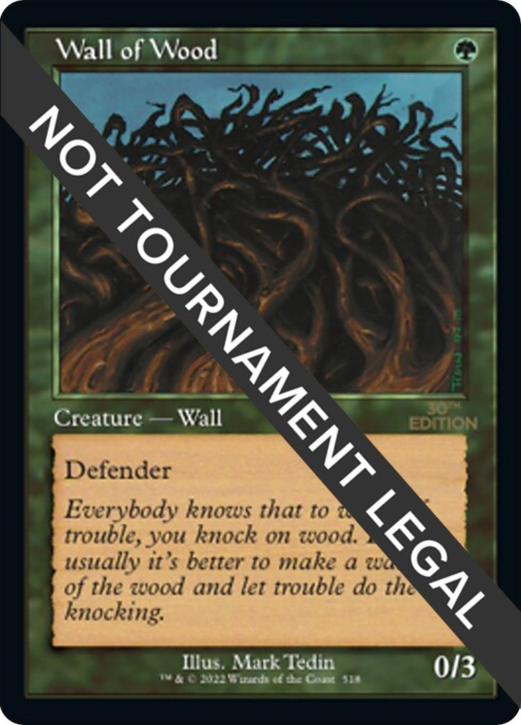 Image for Wall of Wood (Retro Frame) (30th Anniversary Edition) (518) - Magic: The Gathering