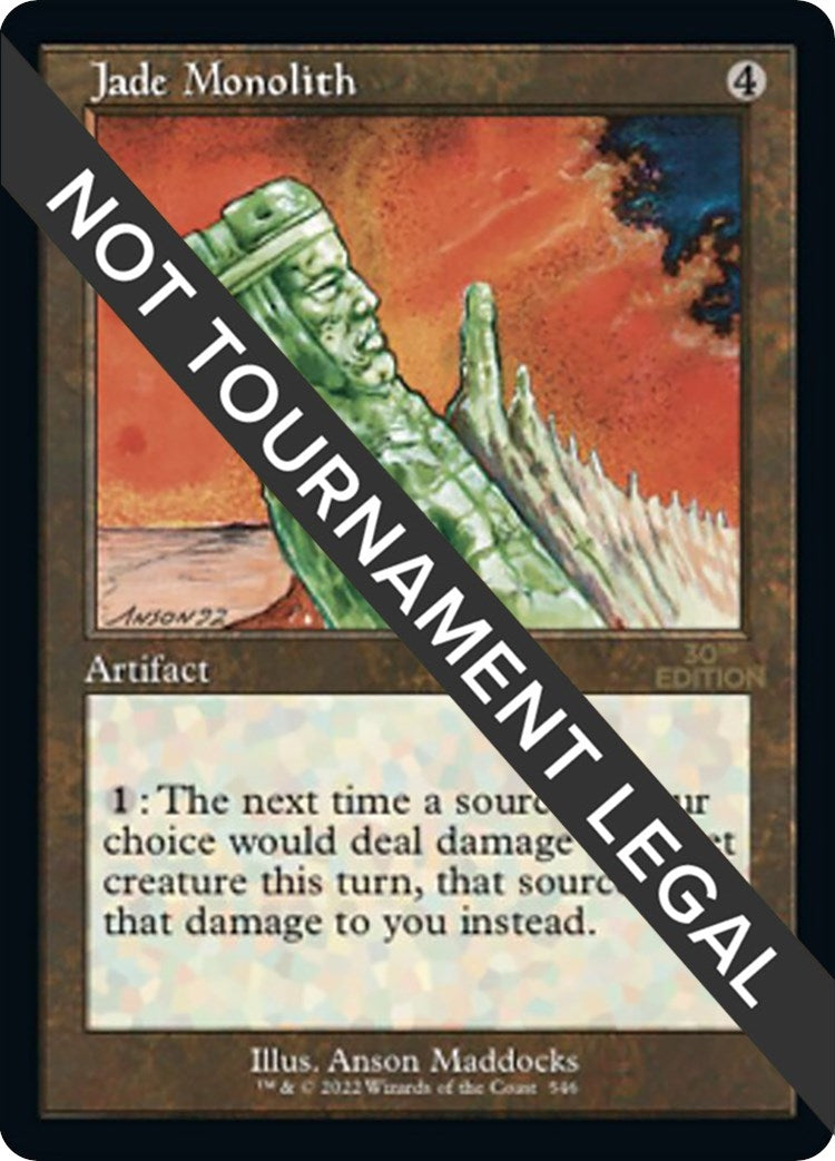 Image for Jade Monolith (Retro Frame) (30th Anniversary Edition) (546) - Magic: The Gathering