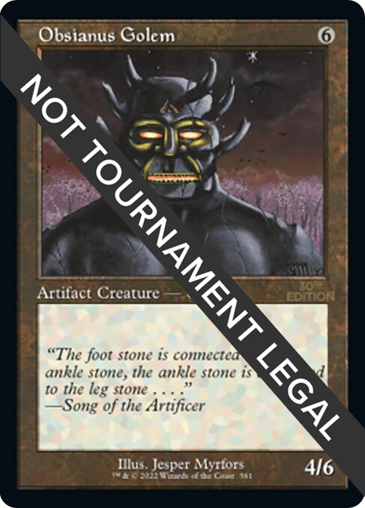 Image for Obsianus Golem (Retro Frame) (30th Anniversary Edition) (561) - Magic: The Gathering