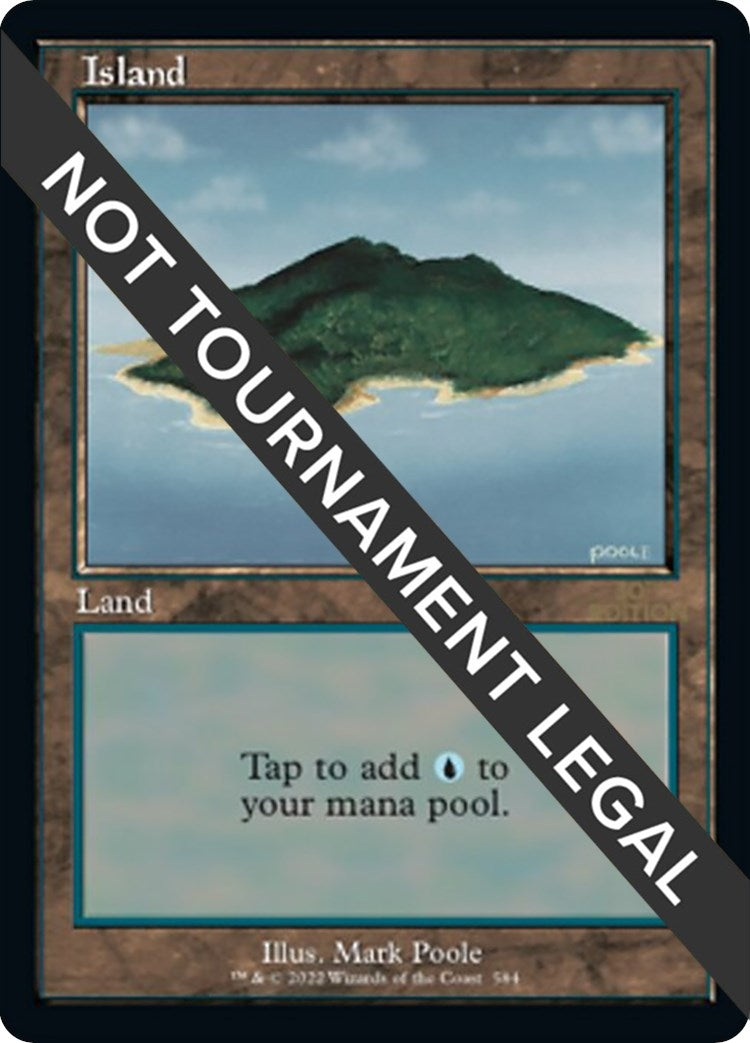Image for Island (584) (Retro Frame) (30th Anniversary Edition) (584) - Magic: The Gathering