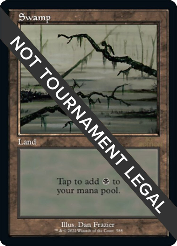 Image for Swamp (588) (Retro Frame) (30th Anniversary Edition) (588) - Magic: The Gathering