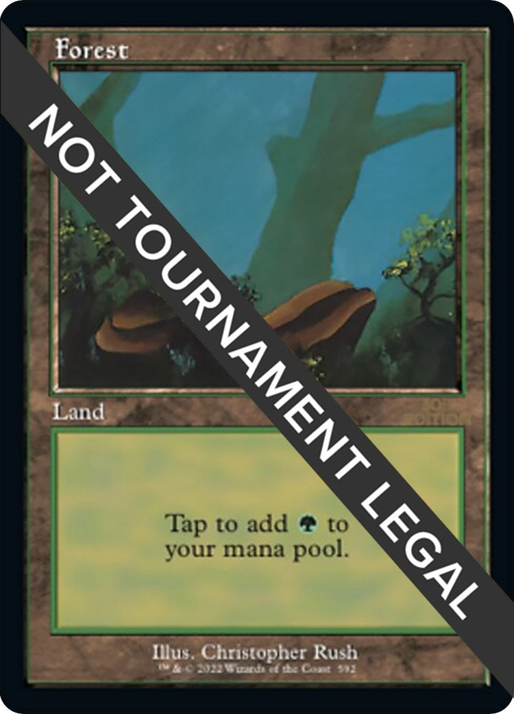 Image for Forest (592) (Retro Frame) (30th Anniversary Edition) (592) - Magic: The Gathering