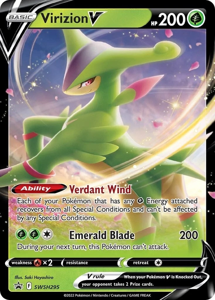 Image for Virizion V - SWSH295 (SWSH: Sword & Shield Promo Cards) (SWSH295) - Pokemon