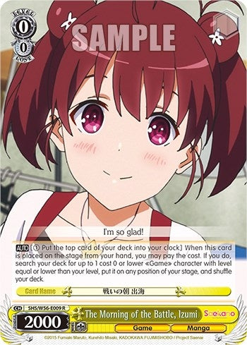 Image for The Morning of the Battle, Izumi (Saekano: How to Raise a Boring Girlfriend) (SHS/W56-E009 R) - Weiss Schwarz