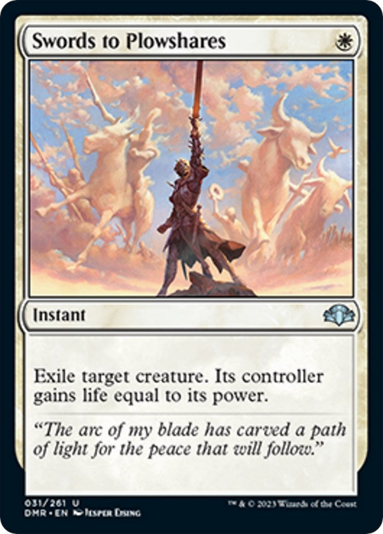 Image for Swords to Plowshares (Dominaria Remastered) (31) - Magic: The Gathering