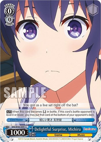Image for Delightful Surprise, Michiru (Saekano: How to Raise a Boring Girlfriend) (SHS/W56-E091 C) - Weiss Schwarz