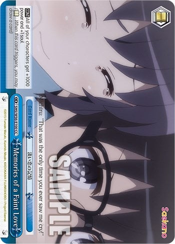 Image for Memories of a Faint Love (Saekano: How to Raise a Boring Girlfriend) (SHS/W56-E100 CC) - Weiss Schwarz