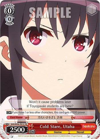 Image for Cold Stare, Utaha (Saekano: How to Raise a Boring Girlfriend) (SHS/W56-TE15 TD) - Weiss Schwarz