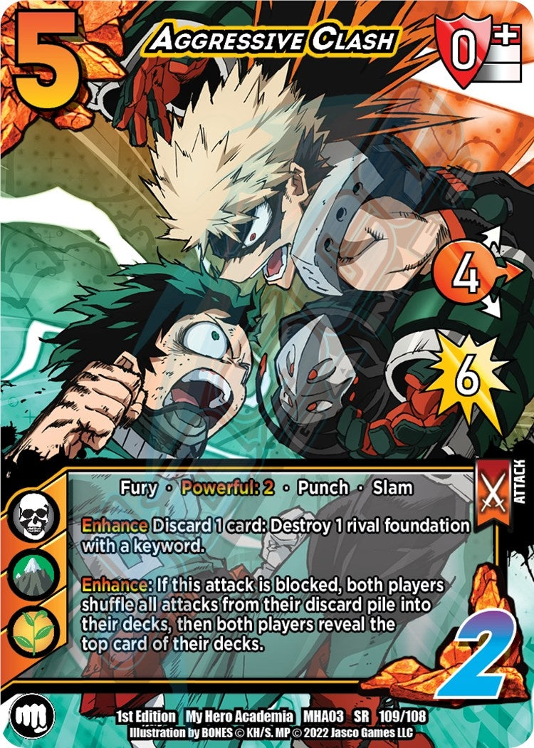 Image for Aggressive Clash (UniVersus: My Hero Academia: Heroes Clash) (109/108) - UniVersus