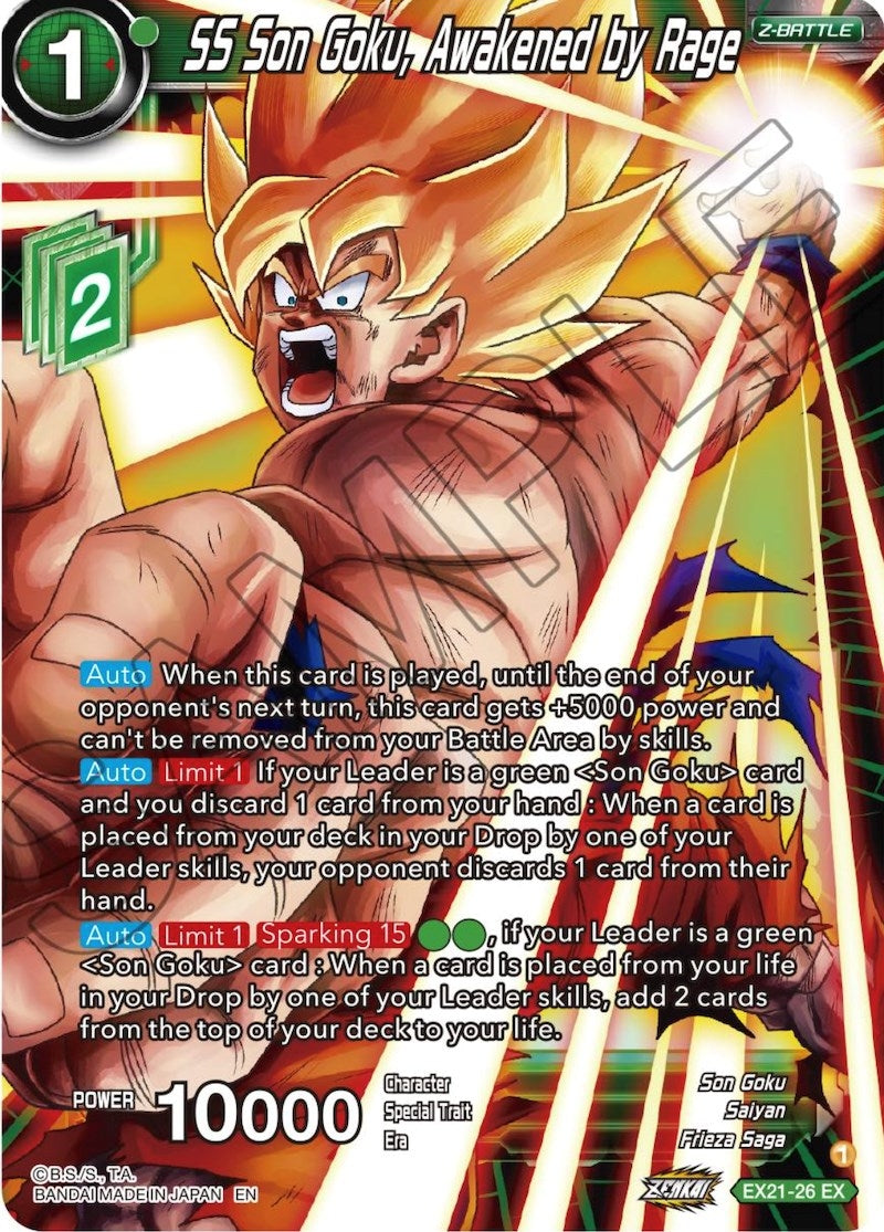 Image for SS Son Goku, Awakened by Rage (5th Anniversary Set) (EX21-26) - Dragon Ball Super: Masters