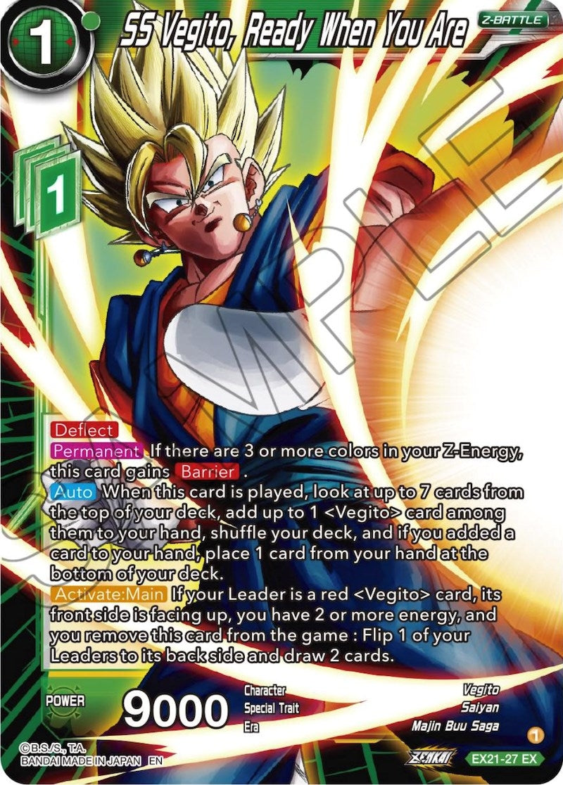 Image for SS Vegito, Ready When You Are (5th Anniversary Set) (EX21-27) - Dragon Ball Super: Masters