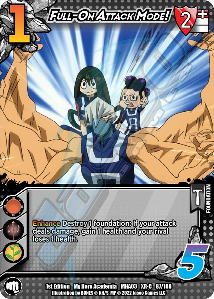 Image for Full-On Attack Mode! (XR) (UniVersus: My Hero Academia: Heroes Clash) (87/108) - UniVersus