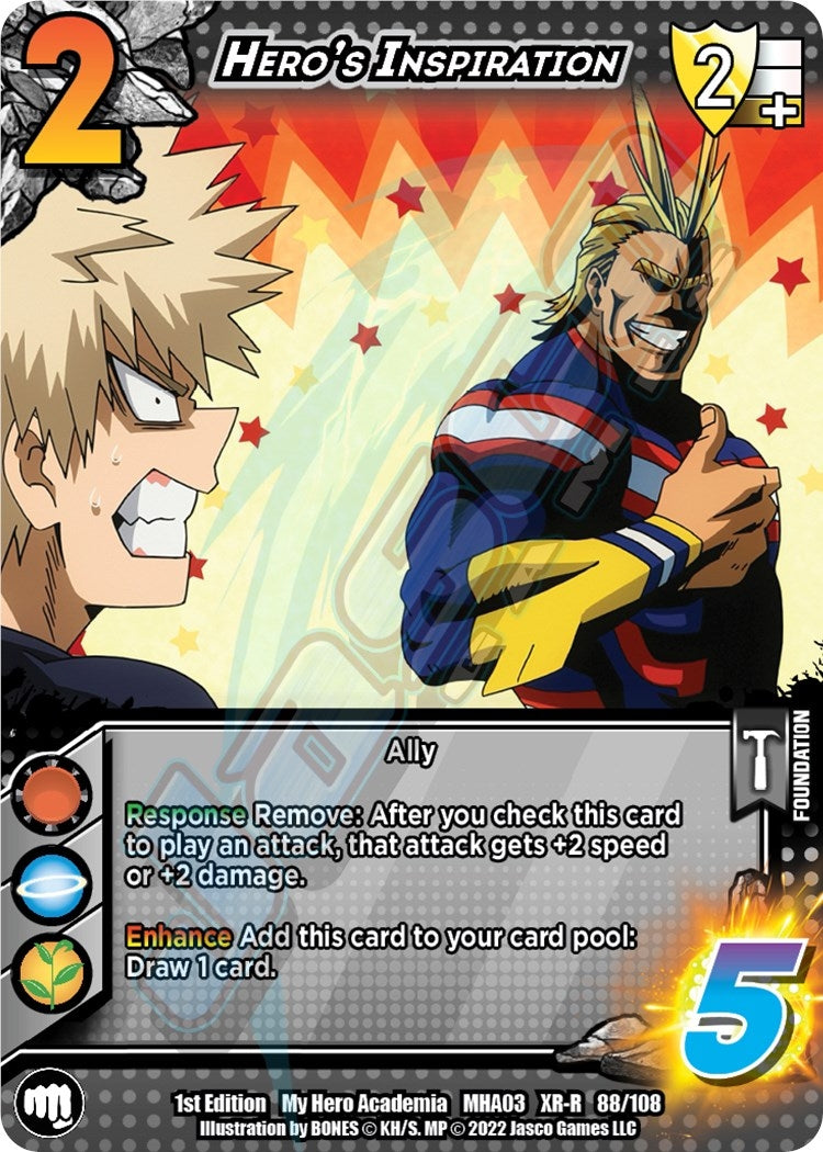 Image for Hero's Inspiration (XR) (UniVersus: My Hero Academia: Heroes Clash) (88/108) - UniVersus
