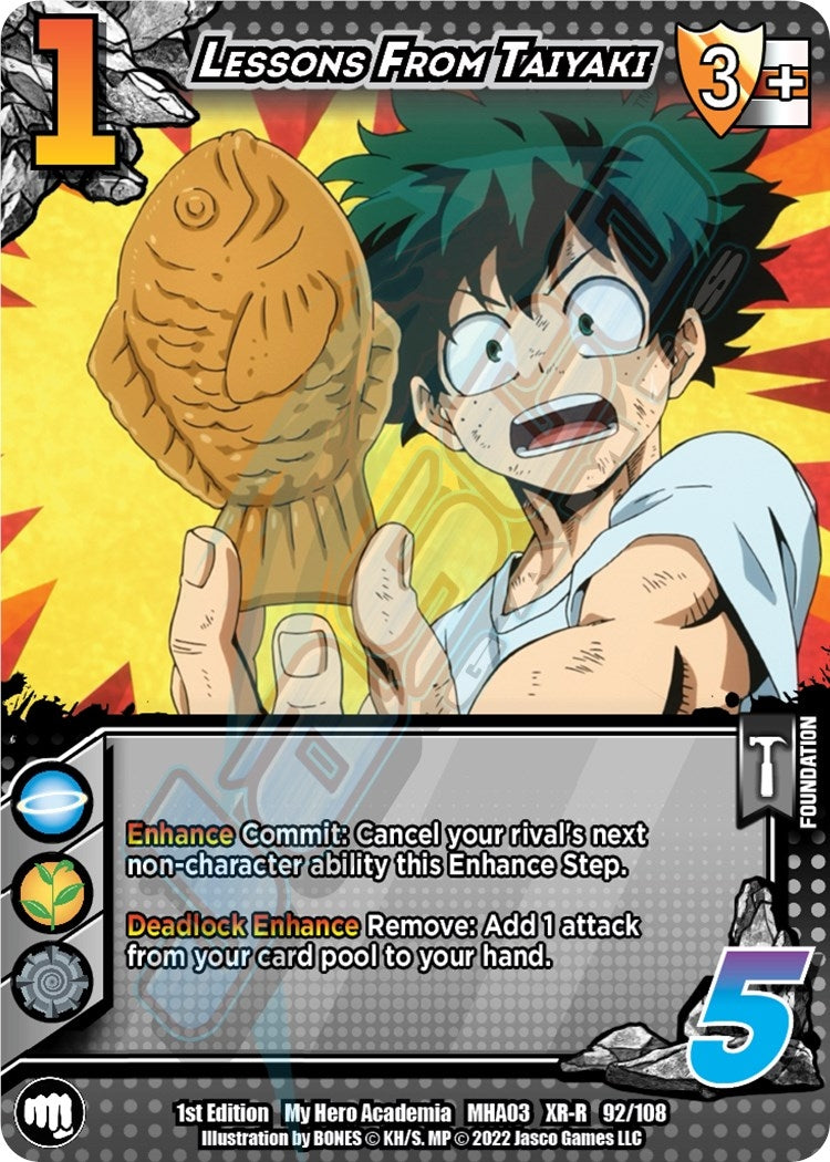 Image for Lessons From Taiyaki (XR) (UniVersus: My Hero Academia: Heroes Clash) (92/108) - UniVersus
