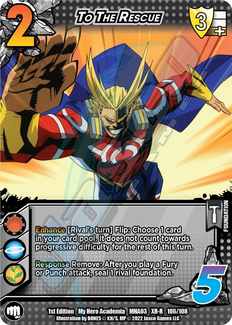 Image for To the Rescue (XR) (UniVersus: My Hero Academia: Heroes Clash) (106/108) - UniVersus