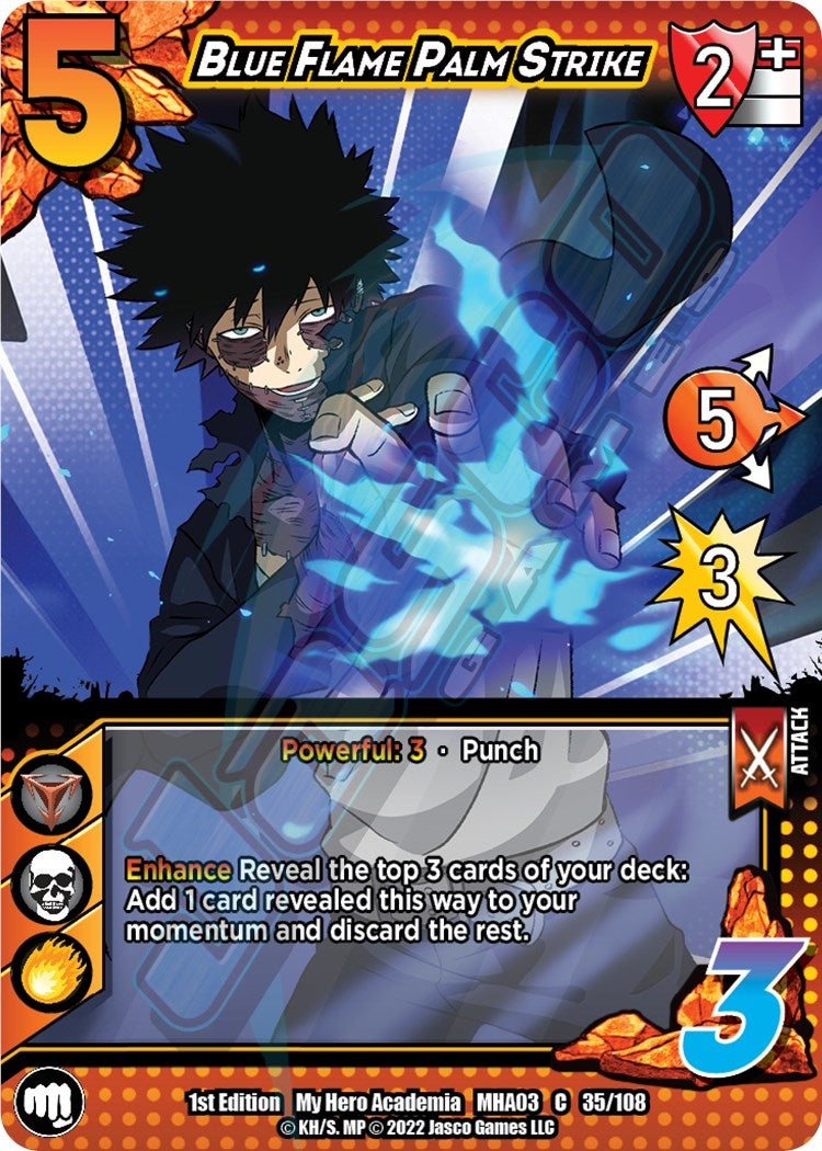 Image for Blue Flame Palm Strike (UniVersus: My Hero Academia: Heroes Clash) (35/108) - UniVersus