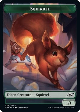Image for Squirrel // Storm Crow Double-sided Token (Unfinity) - Magic: The Gathering