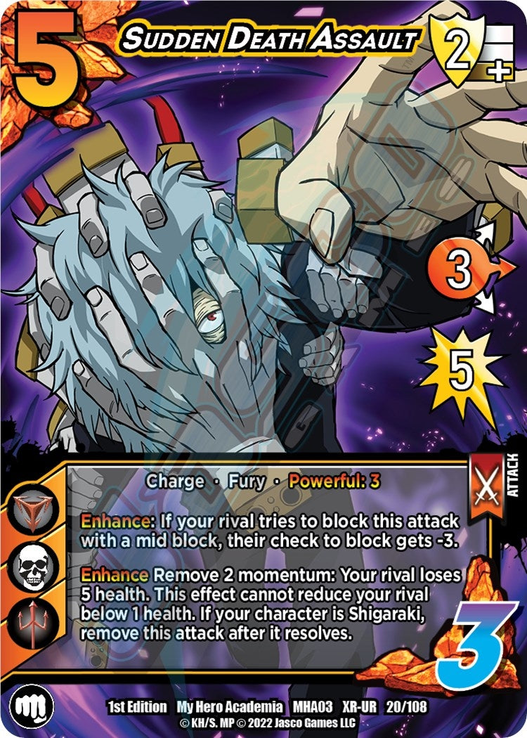 Image for Sudden Death Assault (XR) (UniVersus: My Hero Academia: Heroes Clash) (20/108) - UniVersus
