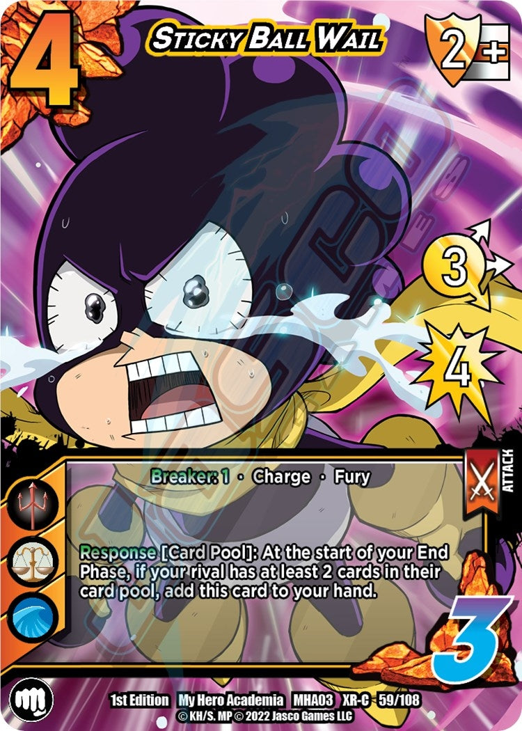 Image for Sticky Ball Wail (XR) (UniVersus: My Hero Academia: Heroes Clash) (59/108) - UniVersus