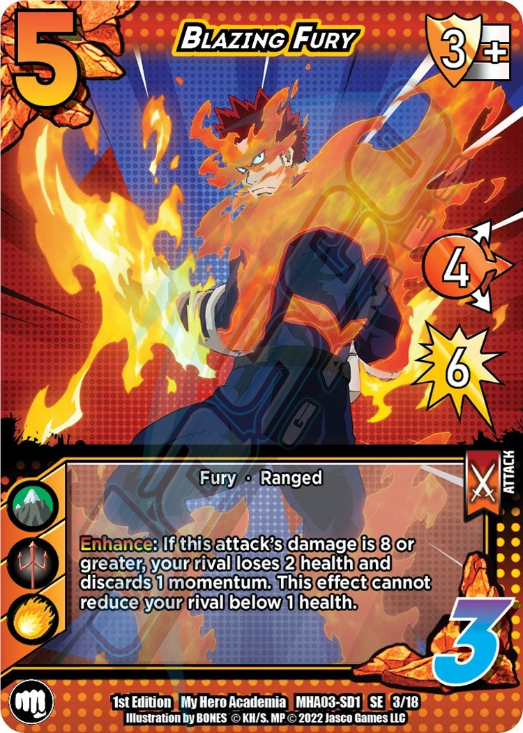 Image for Blazing Fury (UniVersus: My Hero Academia: Heroes Clash) (3/18) - UniVersus